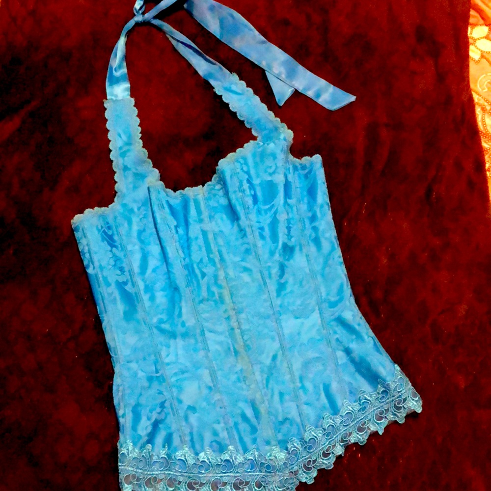 Teal bustier
